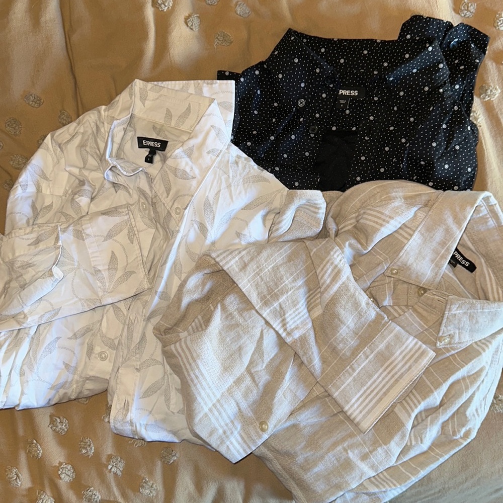 Express men’s button down bundle - size small